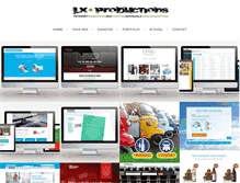 Tablet Screenshot of lxproductions.nl